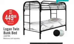 The Brick The Brick Logan Twin Bunk Bed - Black offer