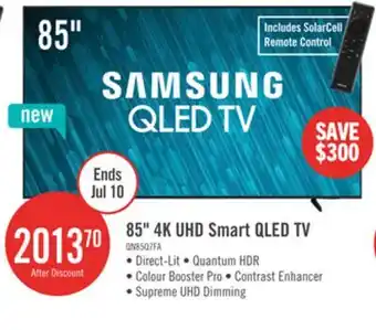 The Brick Samsung 85 Q7F QLED 4K Smart TV with Vision AI offer