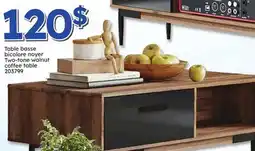 Rossy Two-tone walnut coffee table offer