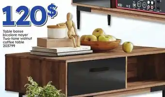 Rossy Two-tone walnut coffee table offer