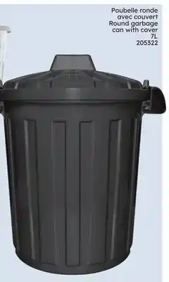 Rossy Round garbage can with cover offer