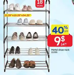 Rossy Metal shoe rack offer