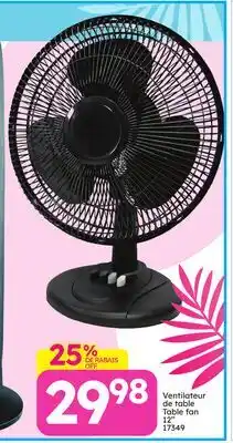 Rossy Table fan offer