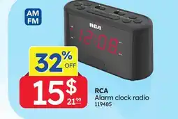 Rossy RCA Alarm clock radio offer