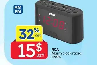 Rossy RCA Alarm clock radio offer