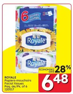 Rossy ROYALE Facial tissues offer