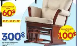 Rossy Fauteuil à billes en bois Wood glider chair offer