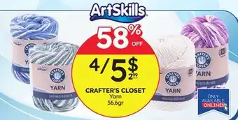 Rossy CRAFTER'S CLOSET Yarn offer