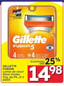 Rossy GILLETTE FUSION Razor blades offer