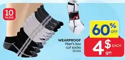 Rossy WEARPROOF Men's low cut socks offer