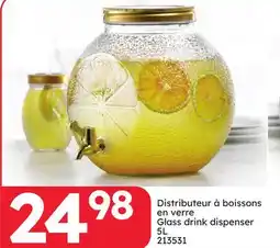 Rossy Glass drink dispenser 5L offer