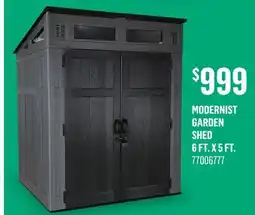 Canac Modernist Garden Shed 6 ft. x 5 ft offer