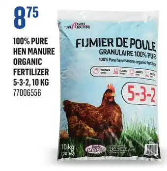 Canac 100% Pure Hen Manure Organic Fertilizer 5-3-2, 10 kg offer