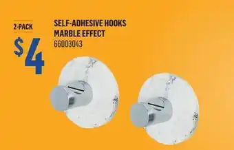 Canac Self-Adhesive Hooks marble effect offer