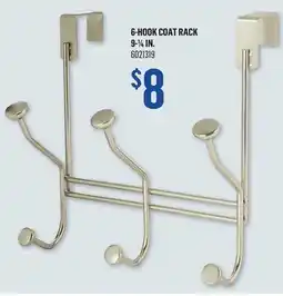 Canac 6-Hook Coat Rack 9-1/4 in offer