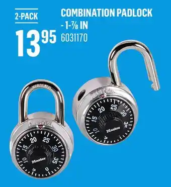 Canac Combination Padlock - 1-7/8 in offer