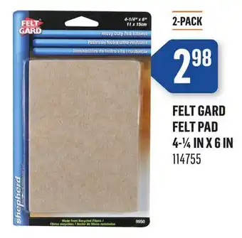 Canac Felt Gard Felt Pad 4-1/4 in x 6 in offer