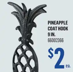 Canac Pineapple Coat Hook 9 in offer