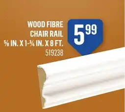 Canac Wood Fibre Chair Rail 5/8 in. x 1-3/4 in. x 8 ft offer