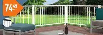 Canac Pillar Aluminum Railing White offer