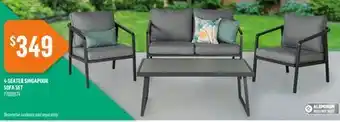Canac 4-Seater Singapour Sofa Set offer