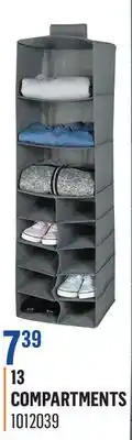 Canac Hanging Shoes and clothes Organizer grey offer