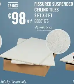 Canac Fissured suspended Ceiling Tiles offer