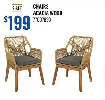 Canac Chairs Acacia Wood offer