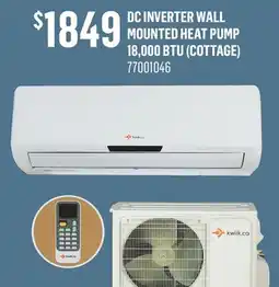 Canac DC Inverter Wall mounted Heat Pump offer