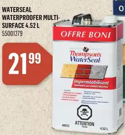 Canac WaterSeal Waterproofer Multi-Surface 4.52 L offer