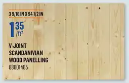 Canac V-Joint Scandanivian Wood Panelling offer