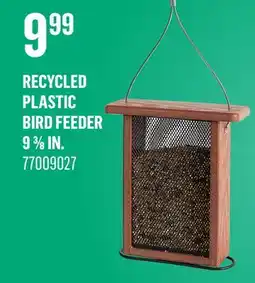 Canac Recycled Plastic Bird Feeder 9 3/8 in offer