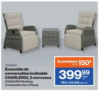 Patrick Morin CHARLEROI Reclining Conversation Set, 3 Pieces offer