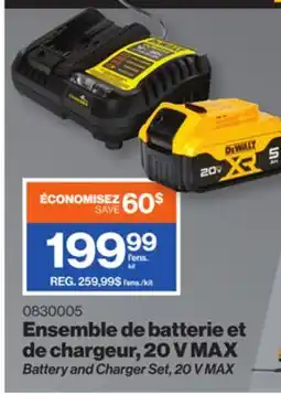 Patrick Morin DeWalt Battery and Charger Set, 20 V MAX offer