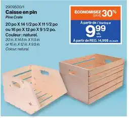 Patrick Morin Pine Crate offer