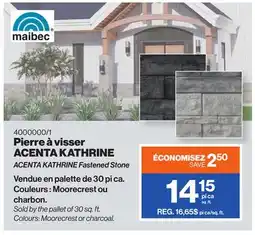 Patrick Morin ACENTA KATHRINE Fastened Stone offer