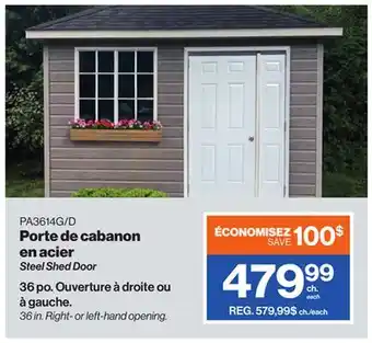 Patrick Morin Steel Shed Door offer