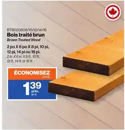Patrick Morin Brown Treated Wood offer