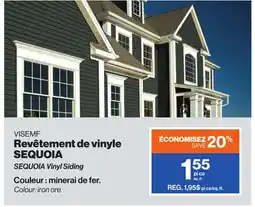 Patrick Morin SEQUOIA Vinyl Siding offer