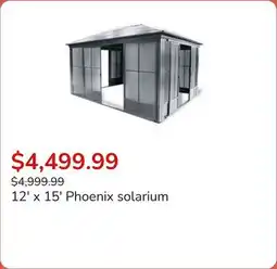 Club Piscine 12' x 15' Phoenix solarium offer