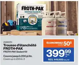 Patrick Morin FROTH-PAK Sealant Kit offer
