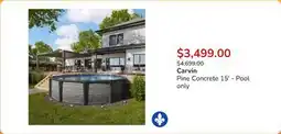 Club Piscine Pine Concrete 15' - Pool only offer