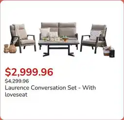 Club Piscine Laurence Conversation Set - With loveseat offer