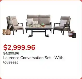 Club Piscine Laurence Conversation Set - With loveseat offer