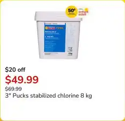 Club Piscine 3 Pucks stabilized chlorine 8 kg offer