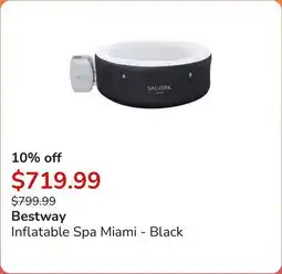 Club Piscine Inflatable Spa Miami - Black offer
