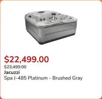 Club Piscine Spa J-485 Platinum - Brushed Gray offer