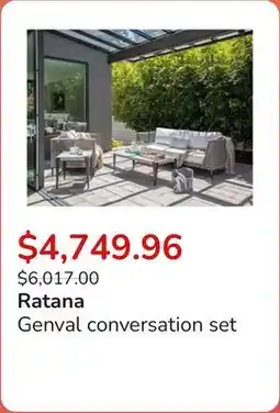 Club Piscine Genval conversation set offer