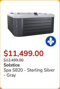 Club Piscine Spa S820 - Sterling Silver - Gray offer