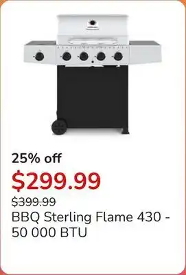Club Piscine BBQ Sterling Flame 430 - 50 000 BTU offer